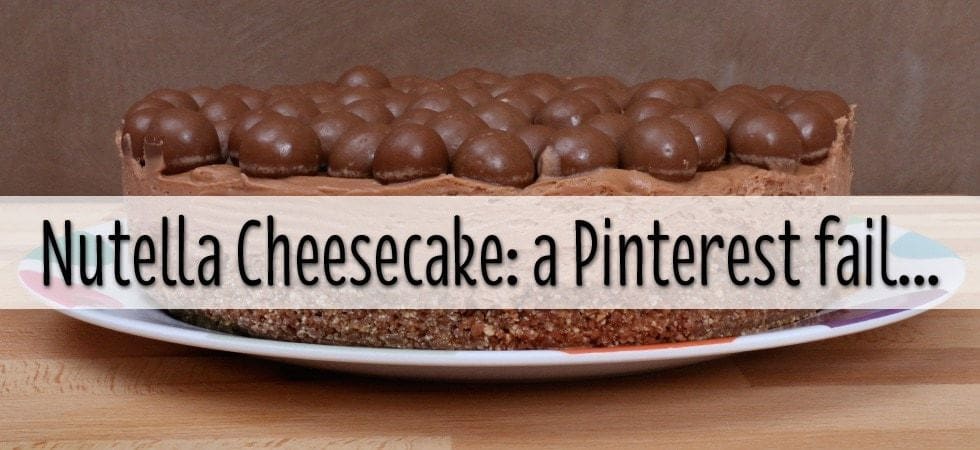 NUTELLA MOUSSE CHEESECAKE RESCUING A PINTEREST FAIL