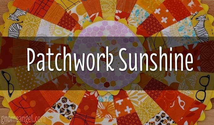 Mini Quilt Top made by Angie Wilson based on the pattern Cuttings from Little Quilts.