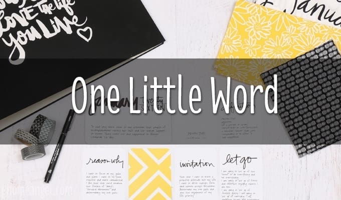 One LIttle Word - Angie Wilson of www.gnomeangel.com shares her "One Little Word" for 2016.