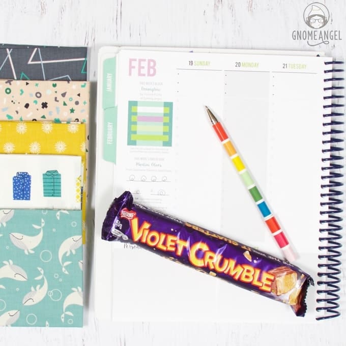 52 Weeks with The Quilter's Planner - Join Angie Wilson of GnomeAngel.com in 2017 to sew all 52 block tutorials included in The Quilter's Planner. Make blocks, learn skills and win prizes - what more could you want? Find out more on www.gnomeangel.com