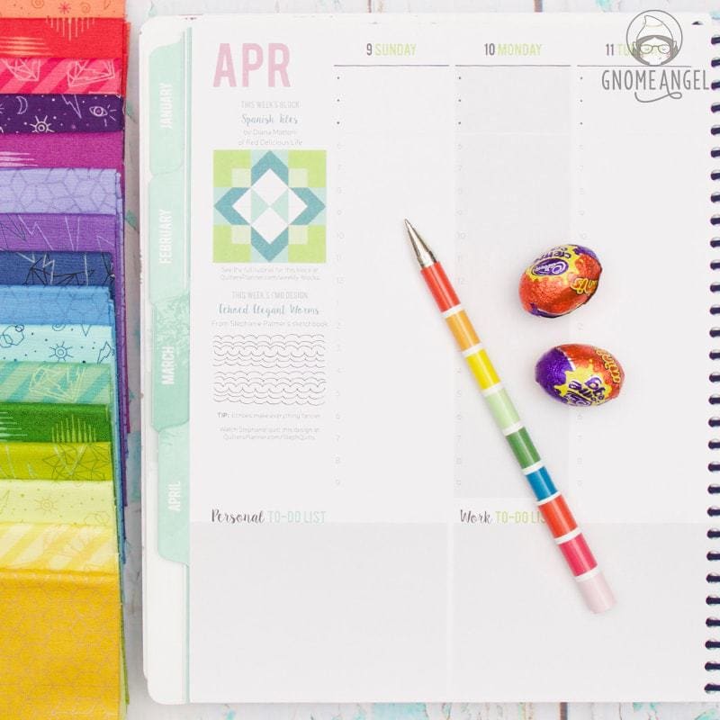 52 Weeks with The Quilter's Planner - Join Angie Wilson of GnomeAngel.com in 2017 to sew all 52 block tutorials included in The Quilter's Planner. Make blocks, learn skills and win prizes - what more could you want? Find out more on www.gnomeangel.com