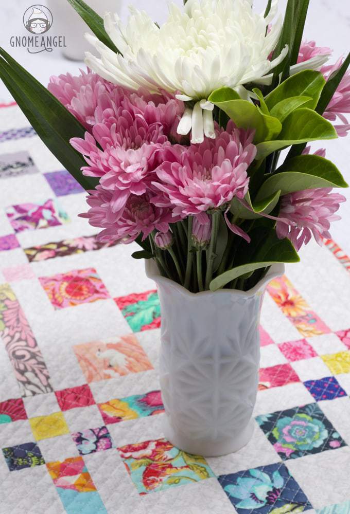 Lori Holt Scrappy Checkerboard Quilt from Scrappy Planner for Fat Quarter Shop - See more at www.GnomeAngel.com