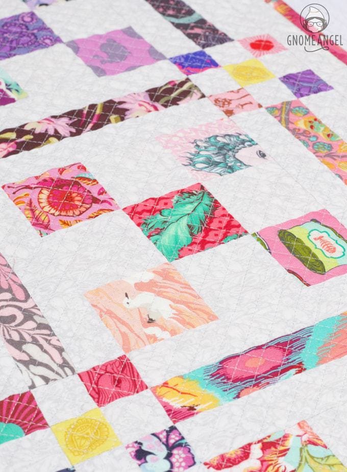 Lori Holt Scrappy Checkerboard Quilt from Scrappy Planner for Fat Quarter Shop - See more at www.GnomeAngel.com
