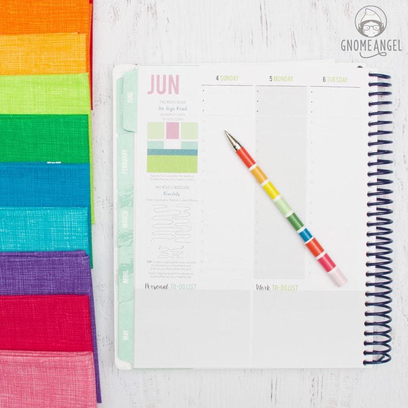 52 Weeks with The Quilter's Planner - Join Angie Wilson of GnomeAngel.com in 2017 to sew all 52 block tutorials included in The Quilter's Planner. Make blocks, learn skills and win prizes - what more could you want? Find out more on www.gnomeangel.com