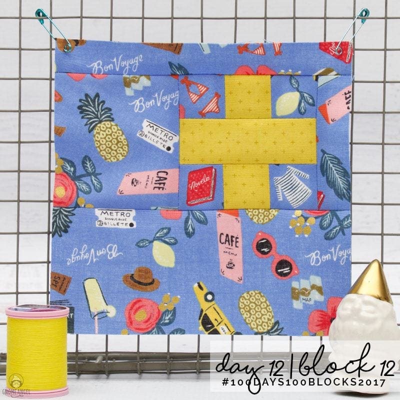 #100Days100Blocks2017 - Angie Wilson's version of Tula Pink's City Sampler using all Cotton + Steel Fabrics combined with Cotton + Steel Sulky Thread. See more www.GnomeAngel.com