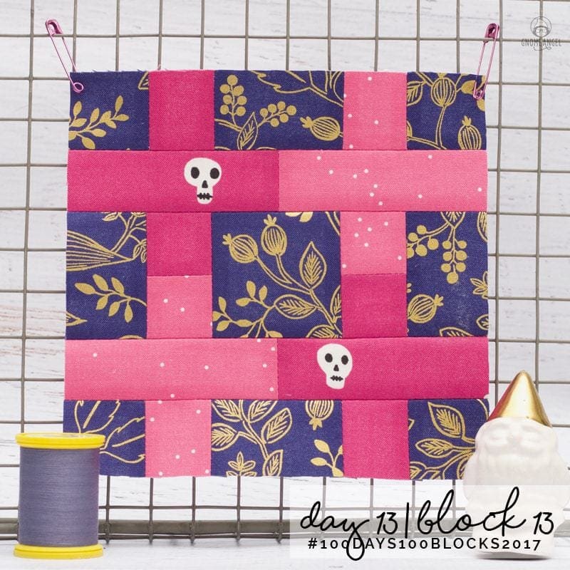 #100Days100Blocks2017 - Angie Wilson's version of Tula Pink's City Sampler using all Cotton + Steel Fabrics combined with Cotton + Steel Sulky Thread. See more www.GnomeAngel.com