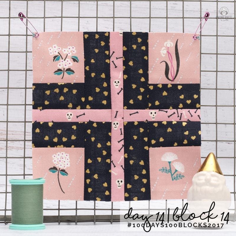 #100Days100Blocks2017 - Angie Wilson's version of Tula Pink's City Sampler using all Cotton + Steel Fabrics combined with Cotton + Steel Sulky Thread. See more www.GnomeAngel.com