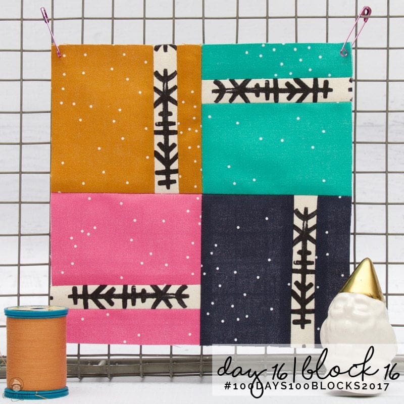 #100Days100Blocks2017 - Angie Wilson's version of Tula Pink's City Sampler using all Cotton + Steel Fabrics combined with Cotton + Steel Sulky Thread. See more www.GnomeAngel.com
