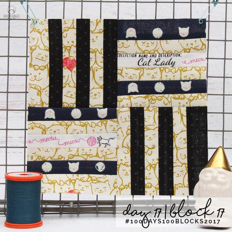 #100Days100Blocks2017 - Angie Wilson's version of Tula Pink's City Sampler using all Cotton + Steel Fabrics combined with Cotton + Steel Sulky Thread. See more www.GnomeAngel.com