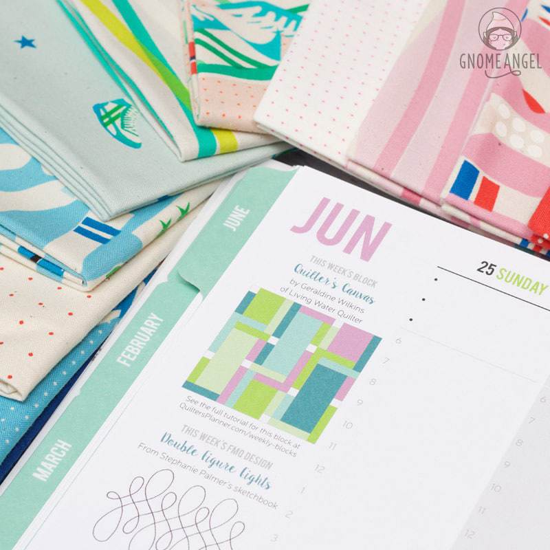 52 Weeks with The Quilter's Planner - Join Angie Wilson of GnomeAngel.com in 2017 to sew all 52 block tutorials included in The Quilter's Planner. Make blocks, learn skills and win prizes - what more could you want? Find out more on www.gnomeangel.com