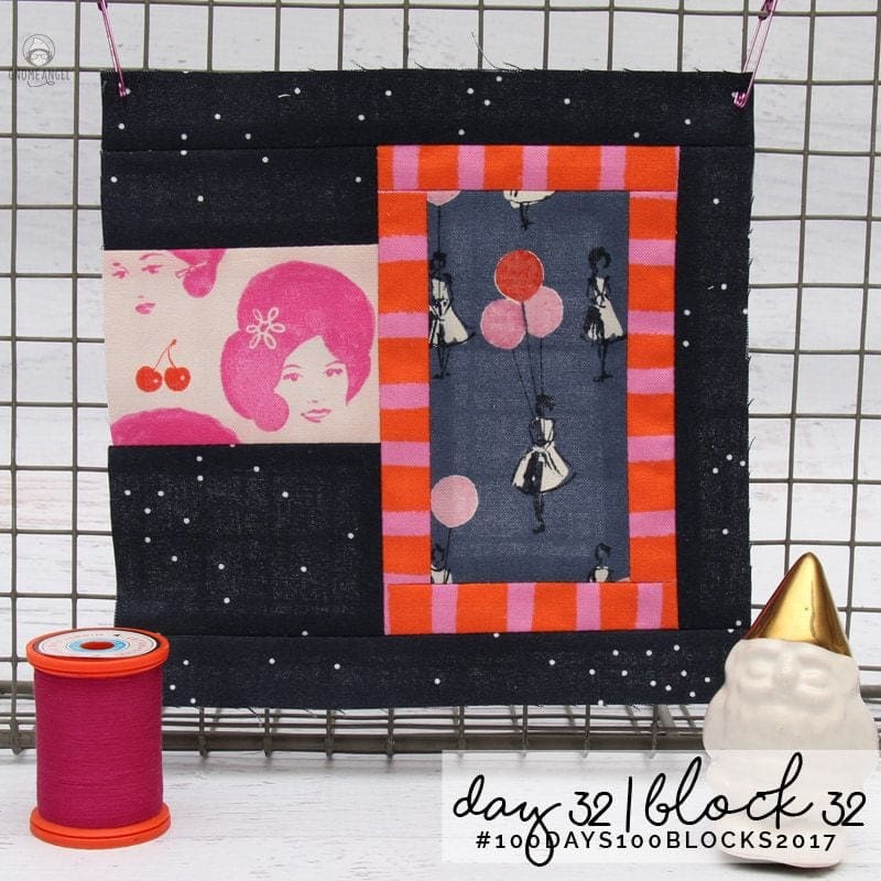 #100Days100Blocks2017 - Angie Wilson's version of Tula Pink's City Sampler using all Cotton + Steel Fabrics combined with Cotton + Steel Sulky Thread. See more www.GnomeAngel.com