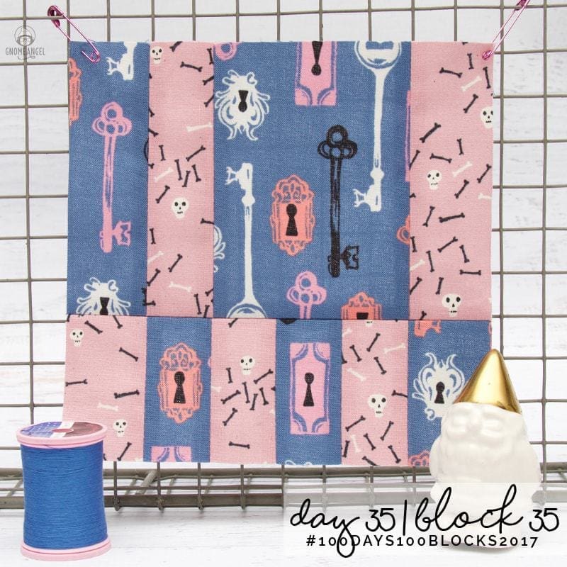 #100Days100Blocks2017 - Angie Wilson's version of Tula Pink's City Sampler using all Cotton + Steel Fabrics combined with Cotton + Steel Sulky Thread. See more www.GnomeAngel.com