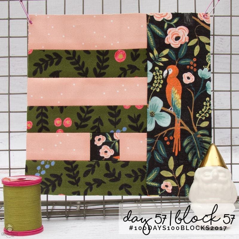 #100Days100Blocks2017 - Angie Wilson's version of Tula Pink's City Sampler using all Cotton + Steel Fabrics combined with Cotton + Steel Sulky Thread. See more www.GnomeAngel.com