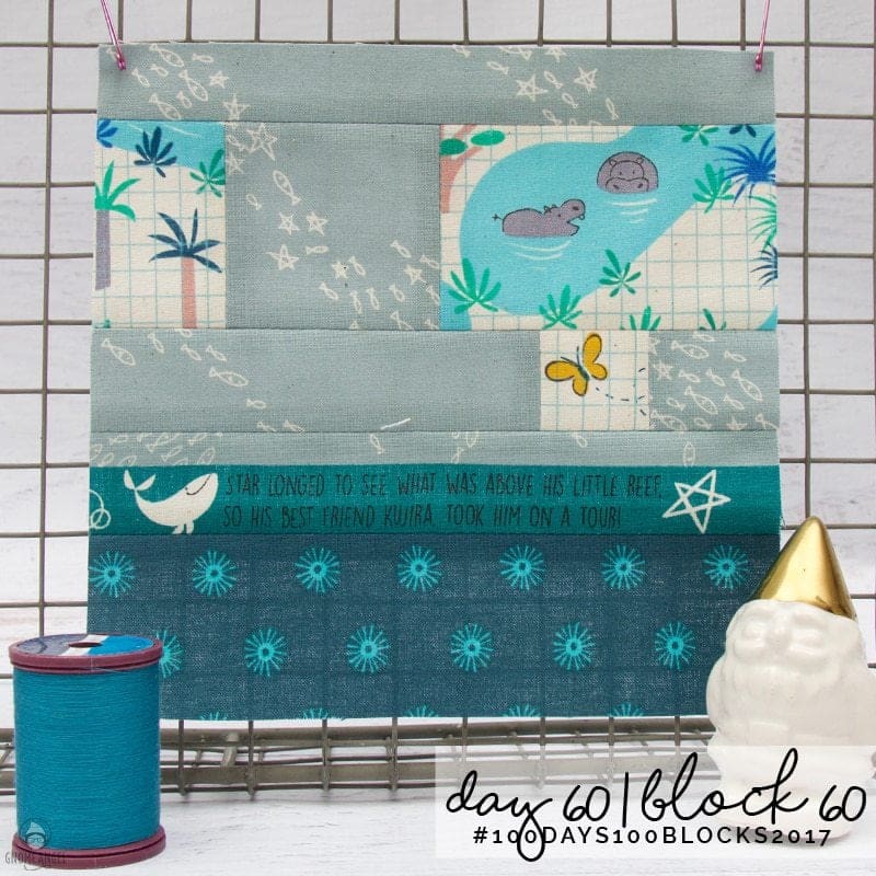 #100Days100Blocks2017 - Angie Wilson's version of Tula Pink's City Sampler using all Cotton + Steel Fabrics combined with Cotton + Steel Sulky Thread. See more www.GnomeAngel.com