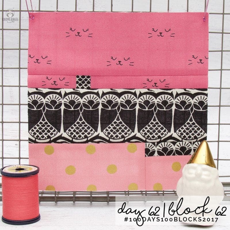 #100Days100Blocks2017 - Angie Wilson's version of Tula Pink's City Sampler using all Cotton + Steel Fabrics combined with Cotton + Steel Sulky Thread. See more www.GnomeAngel.com