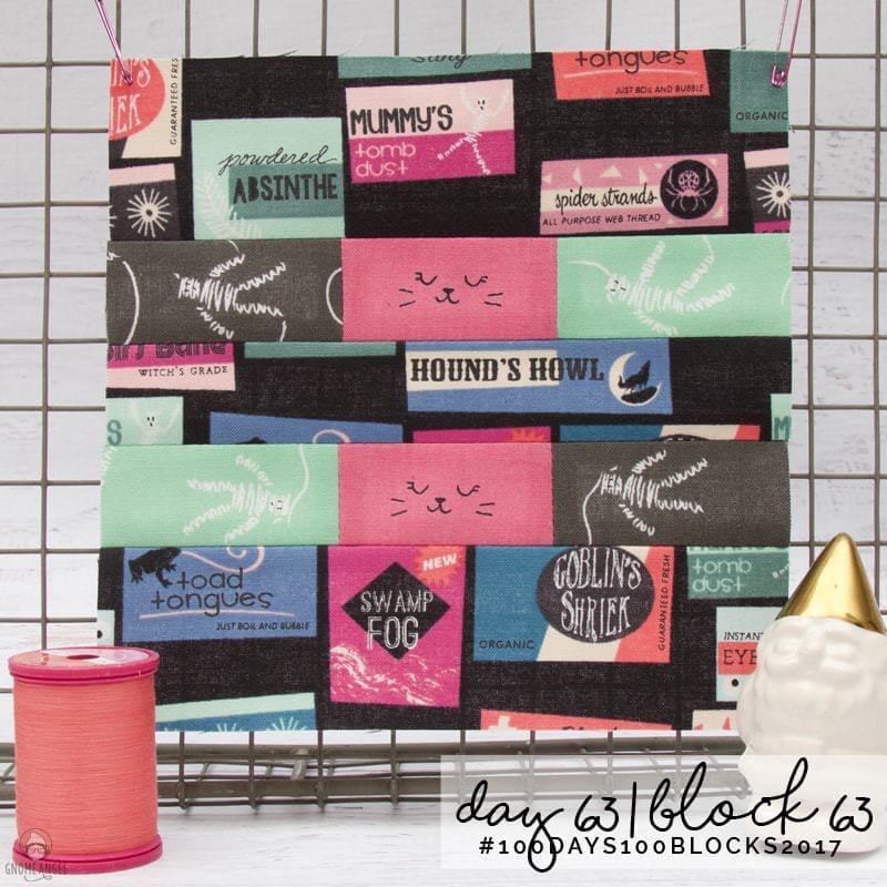 #100Days100Blocks2017 - Angie Wilson's version of Tula Pink's City Sampler using all Cotton + Steel Fabrics combined with Cotton + Steel Sulky Thread. See more www.GnomeAngel.com