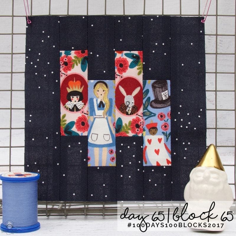 #100Days100Blocks2017 - Angie Wilson's version of Tula Pink's City Sampler using all Cotton + Steel Fabrics combined with Cotton + Steel Sulky Thread. See more www.GnomeAngel.com