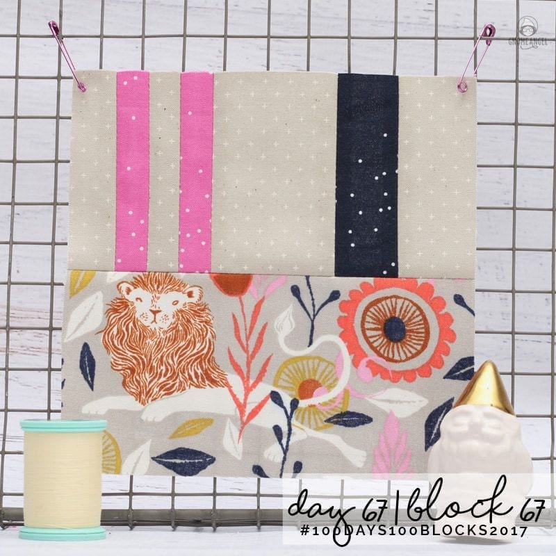 #100Days100Blocks2017 - Angie Wilson's version of Tula Pink's City Sampler using all Cotton + Steel Fabrics combined with Cotton + Steel Sulky Thread. See more www.GnomeAngel.com