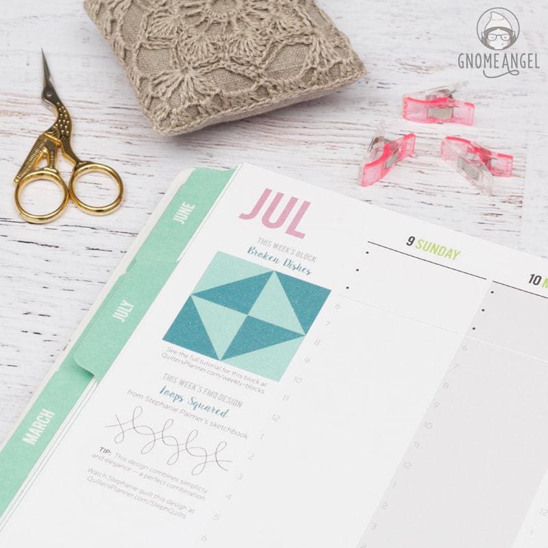 52 Weeks with The Quilter's Planner - Join Angie Wilson of GnomeAngel.com in 2017 to sew all 52 block tutorials included in The Quilter's Planner. Make blocks, learn skills and win prizes - what more could you want? Find out more on www.gnomeangel.com