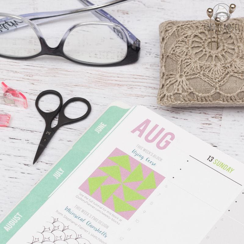 52 Weeks with The Quilter's Planner - Join Angie Wilson of GnomeAngel.com in 2017 to sew all 52 block tutorials included in The Quilter's Planner. Make blocks, learn skills and win prizes - what more could you want? Find out more on www.gnomeangel.com
