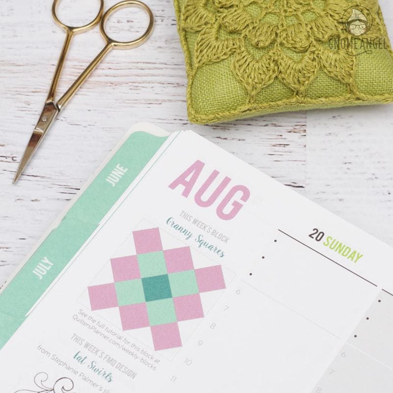 52 Weeks with The Quilter's Planner - Join Angie Wilson of GnomeAngel.com in 2017 to sew all 52 block tutorials included in The Quilter's Planner. Make blocks, learn skills and win prizes - what more could you want? Find out more on www.gnomeangel.com