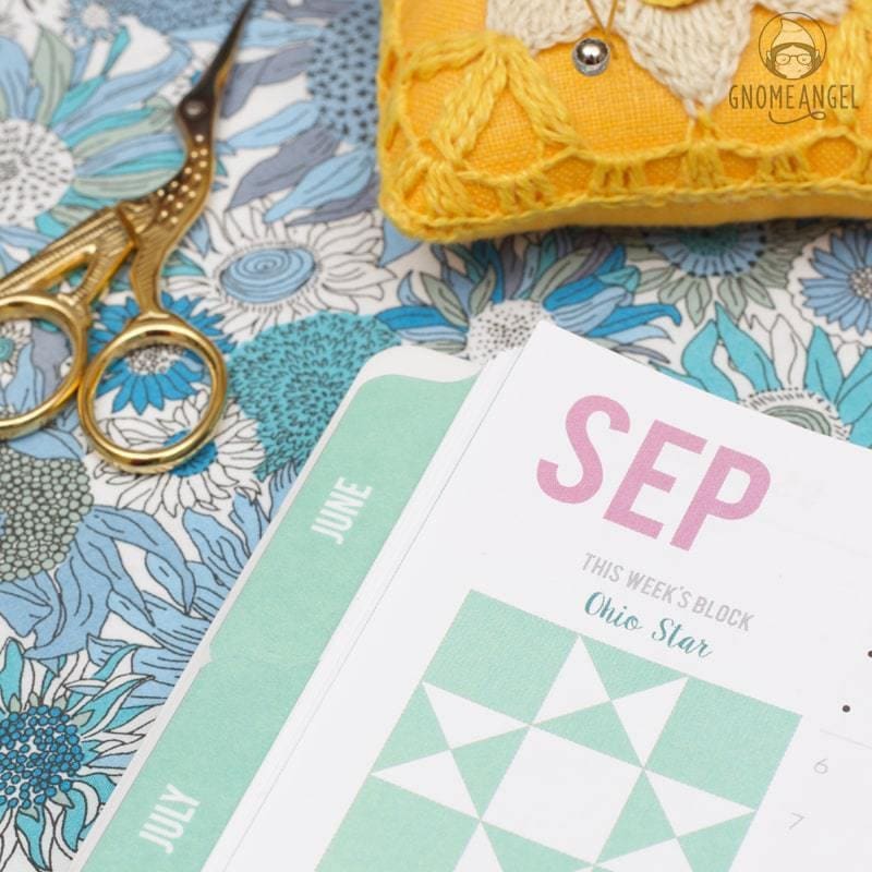 52 Weeks with The Quilter's Planner - Join Angie Wilson of GnomeAngel.com in 2017 to sew all 52 block tutorials included in The Quilter's Planner. Make blocks, learn skills and win prizes - what more could you want? Find out more on www.gnomeangel.com