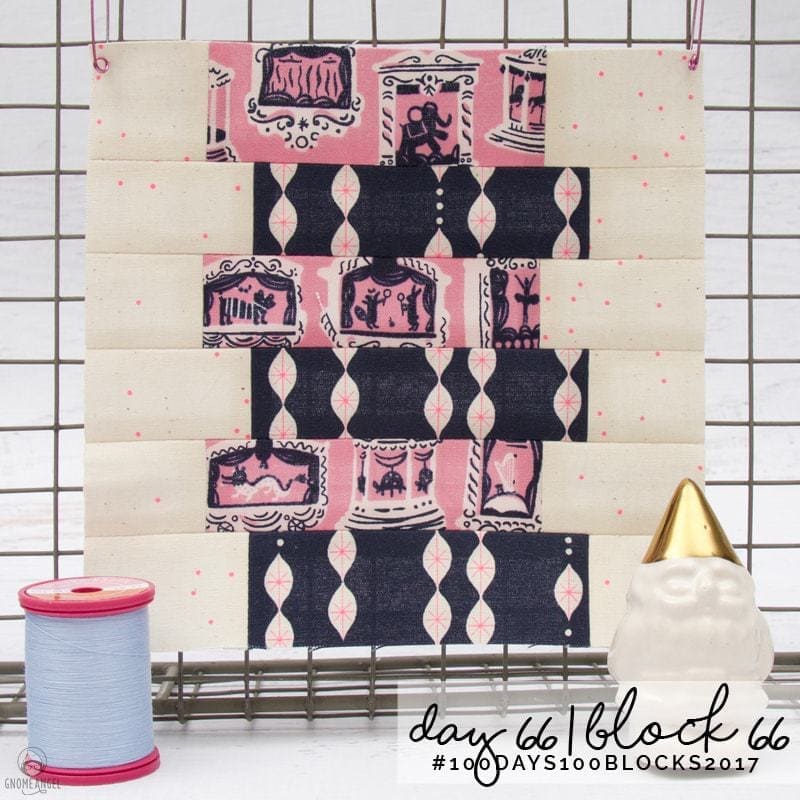 #100Days100Blocks2017 - Angie Wilson's version of Tula Pink's City Sampler using all Cotton + Steel Fabrics combined with Cotton + Steel Sulky Thread. See more www.GnomeAngel.com
