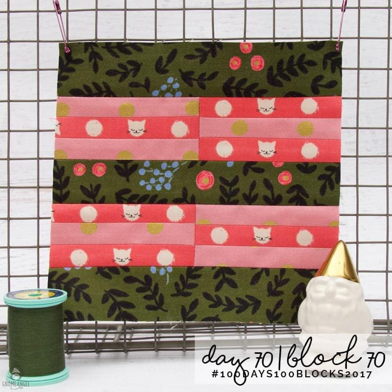 #100Days100Blocks2017 - Angie Wilson's version of Tula Pink's City Sampler using all Cotton + Steel Fabrics combined with Cotton + Steel Sulky Thread. See more www.GnomeAngel.com
