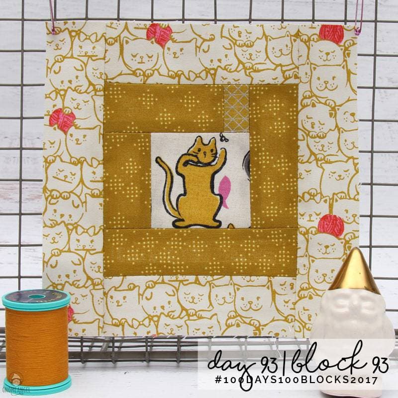 #100Days100Blocks2017 - Angie Wilson's version of Tula Pink's City Sampler using all Cotton + Steel Fabrics combined with Cotton + Steel Sulky Thread. See more www.GnomeAngel.com