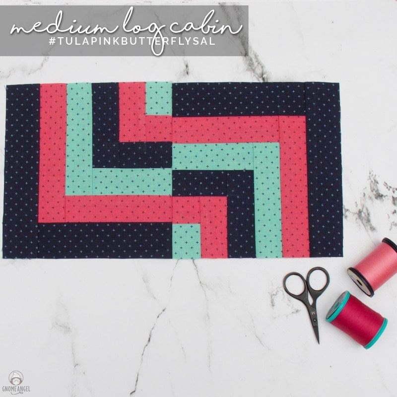 Tula Pink Butterfly Quilt Sew-along hosted by Angie Wilson of GnomeAngel.com, Nicole of Snips Snippets and Chelsea of Pink Door Fabrics. Sew this amazing quilt and win prizes. More details at GnomeAngel.com