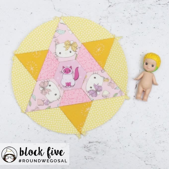 Sue Daley Round We Go Sew-along Version 1 of Block 5